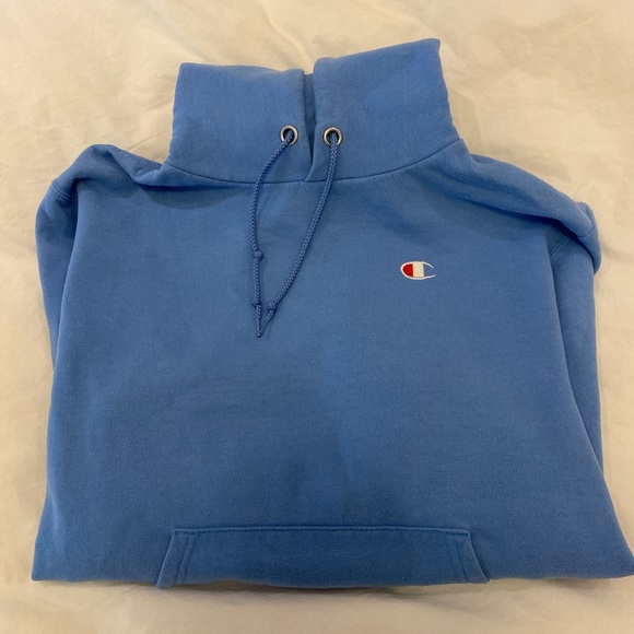 Blue Champion Reverse Weave Hoodie - Picture 2 of 4